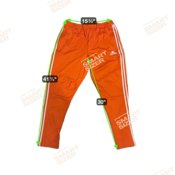 Adidas Men's Orange Joggers with 3 Stripes size XL - Picture 5 of 5